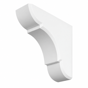 BL2532 Stepped Ogee Knee Bracket 6"W x 17"H x 16"P — white background product image