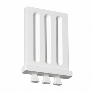 BL2535R-9/12 Fluted Triglyph Block Right Pitch 5"W x 7.5"H x 1.25"P — white background product image