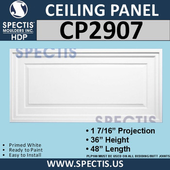CP2907 Rectangular Decorative Wall or Ceiling Panel 36" X 48"