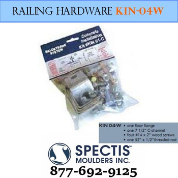 Newel Post Anchor Hardware Kit for Wood KIN 04-W