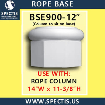 BSE900-12 Rope Base 14"W x 11 3/8"H