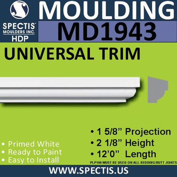 MD1943 Universal Molding Trim decorative spectis urethane