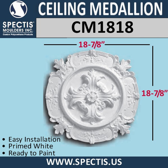 CM1818 Decorative Ceiling Medallion 18-7/8" Round