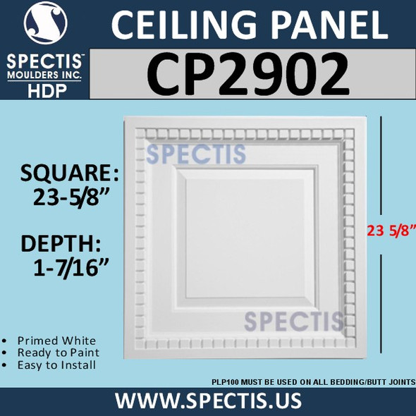 CP2902 Decorative Ceiling Panel 23 5/8" Square
