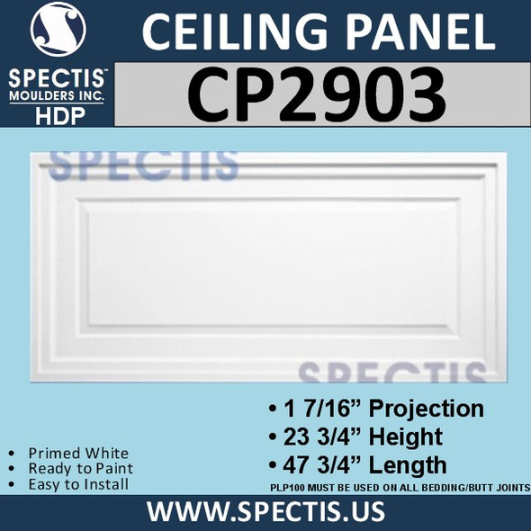 CP2903 Rectangle Ceiling Panel 23 3/4 x 47 3/4"
