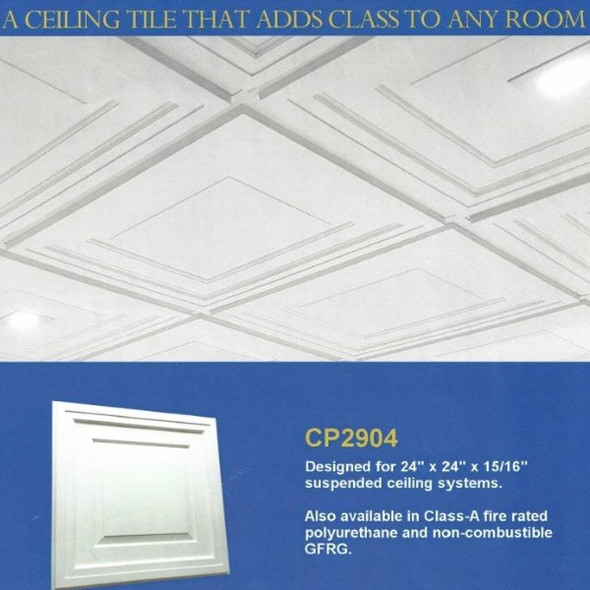 CP2904 Drop-In Premium Decorative Ceiling Panel 23-5/8"