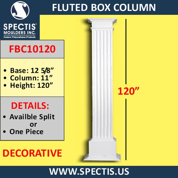 FBC10120 Fluted Box Column 11" x 120"