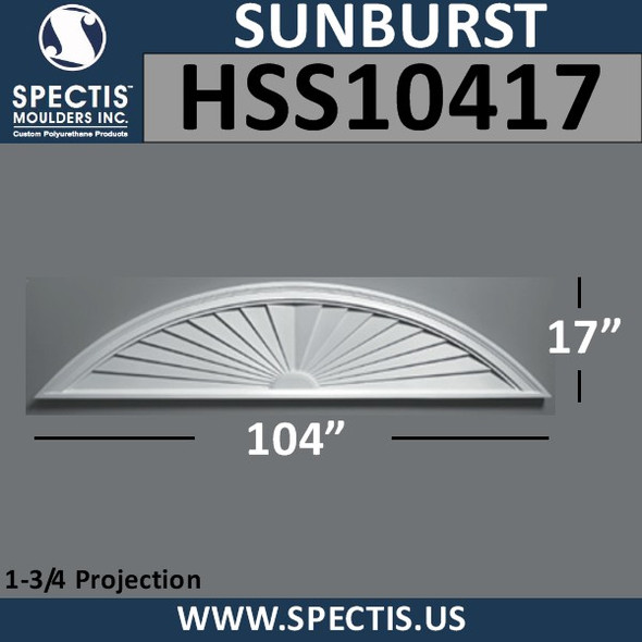 HSS10417 Urethane Sunburst 104 x 17
