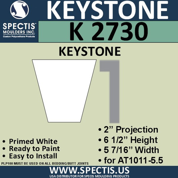 K2730 Spectis Urethane Keystone 2"P X 6 1/2"H X 5 7/16"W