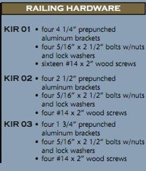 KIR 02 Railing Hardware Kit