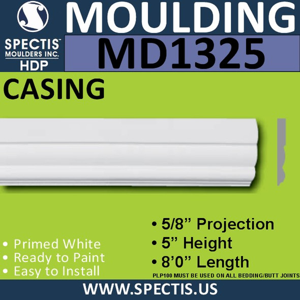 MD1325 Spectis Molding Case Trim 5/8"P x 5"H x 96"L