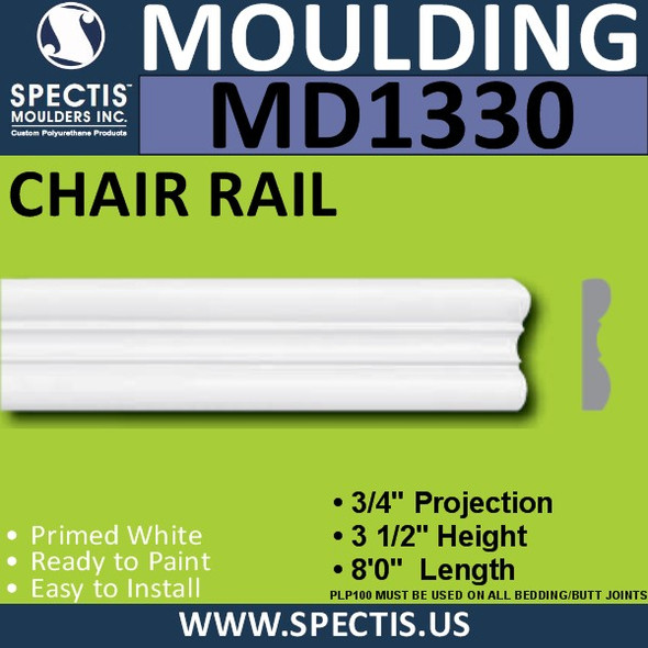 MD1330 Spectis Molding Case Trim 3/4"P x 3 1/2"H x 96"L