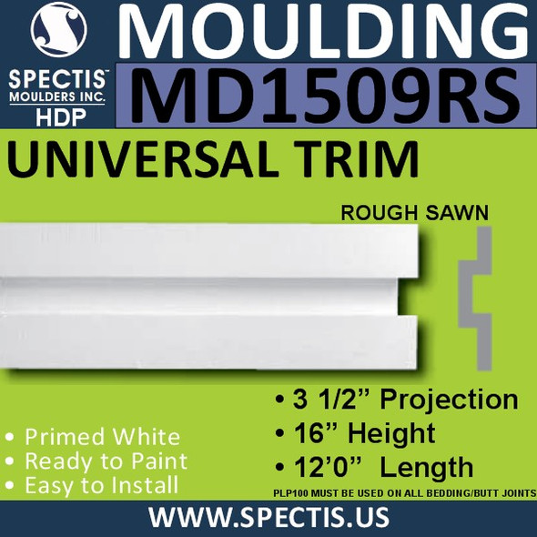 MD1509RS Spectis Rough Sawn Cap 2 5/8"P x 16"H x 144.5"L