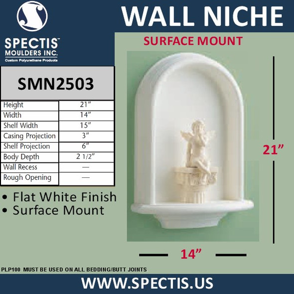 SMN2503 Surface Mount Wall Niche 14" x 21"