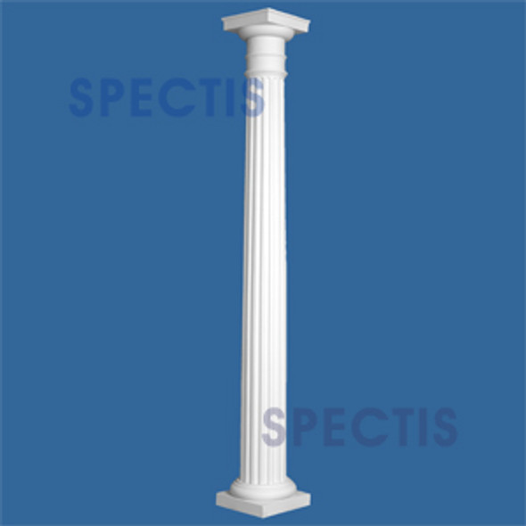 CLM200-8-12 Fluted Tapered Column 8" x 144"