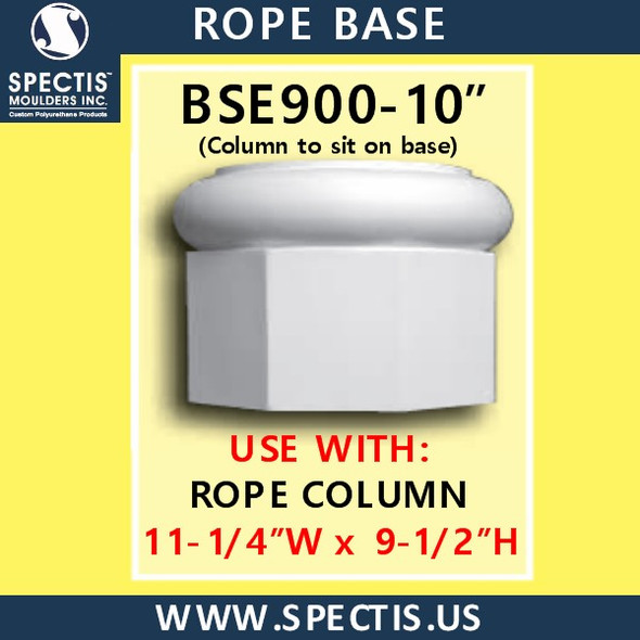 BSE900-10 Rope Base 11 1/4"W x 9 1/2"H