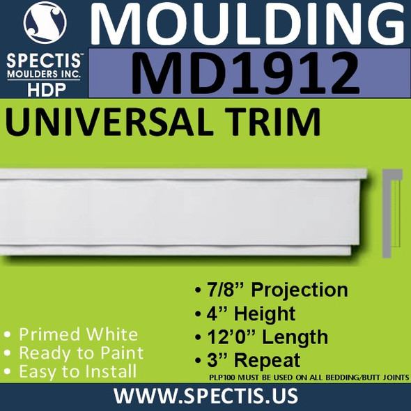 MD1912 Universal Molding Trim decorative spectis urethane