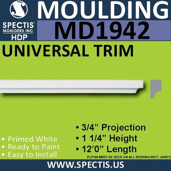 MD1942 Universal Molding Trim decorative spectis urethane