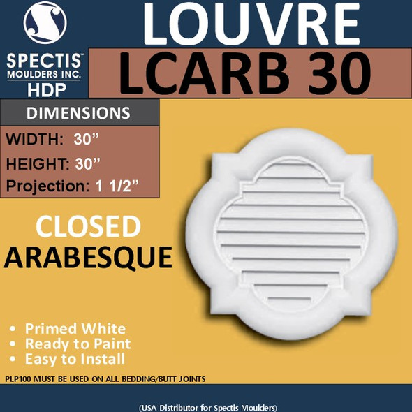 LCARB Arabasque Louver Closed 30 x 30