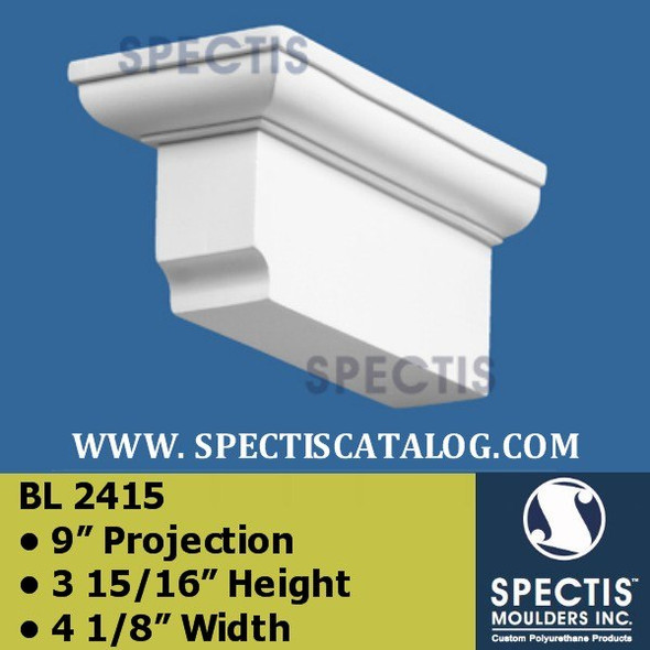 BL2415 Block or Corbel  9" Projection 3 15/16Â Height 4 1/8" Width