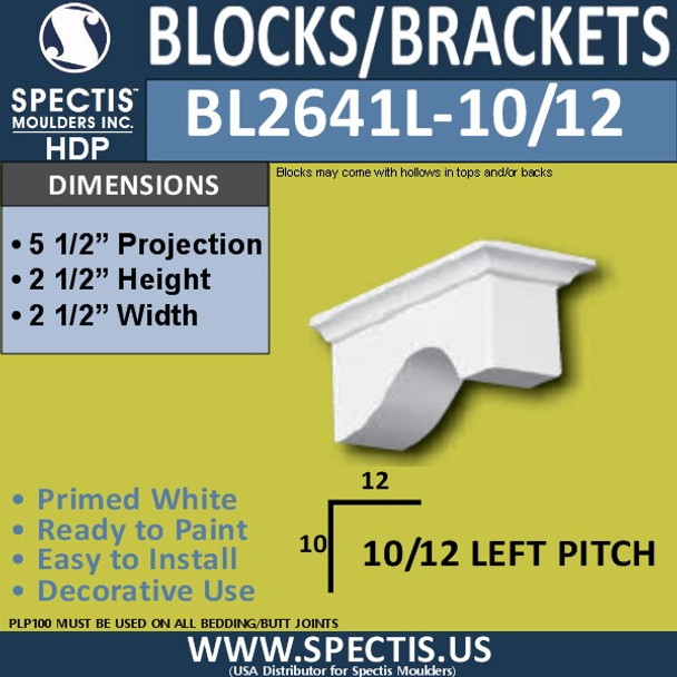 BL2641L-10/12 Pitch Eave Bracket 2.5"W x 2.5"H x 5.5" P