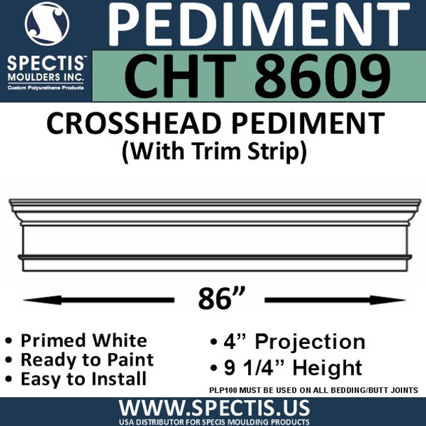 CHT8609 Crosshead with Trim Strip 86 3/4" X 9 1/4"