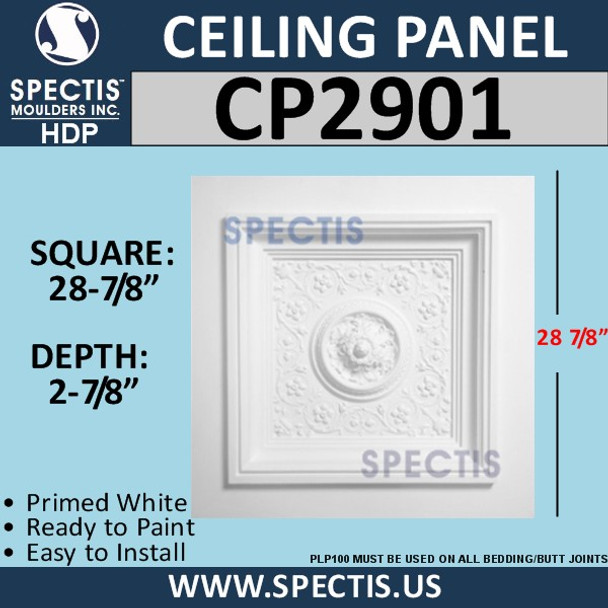 CP2901 Decorative Ceiling Panel 28 7/8" Square