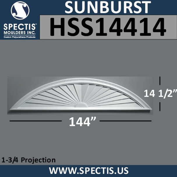 HSS14414 Urethane Sunburst 144 x 14