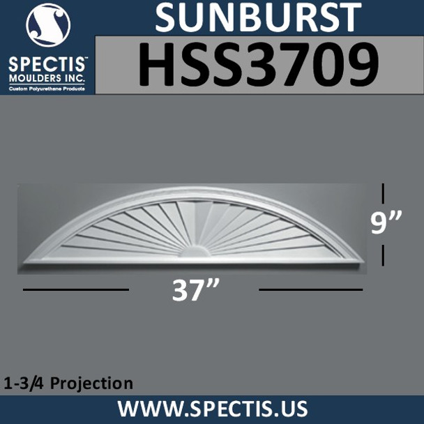 HSS3709 Urethane Sunburst 37 x 9