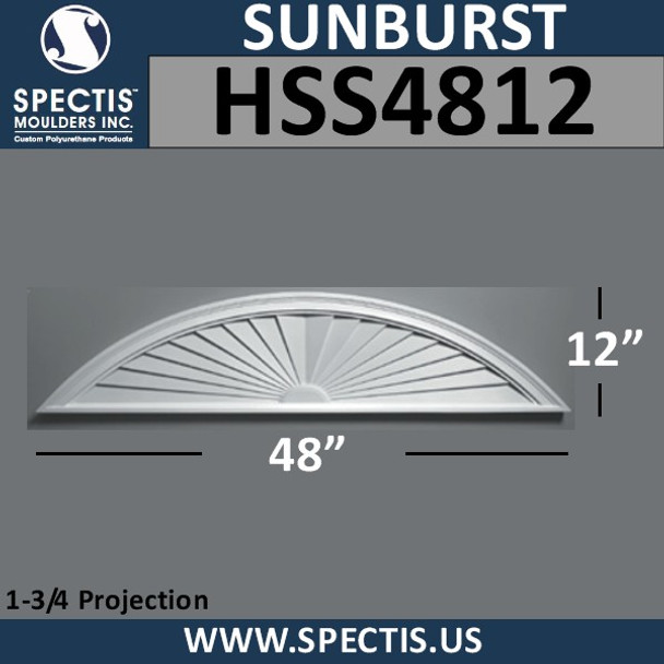 HSS4812 Urethane Sunburst 48 x 12