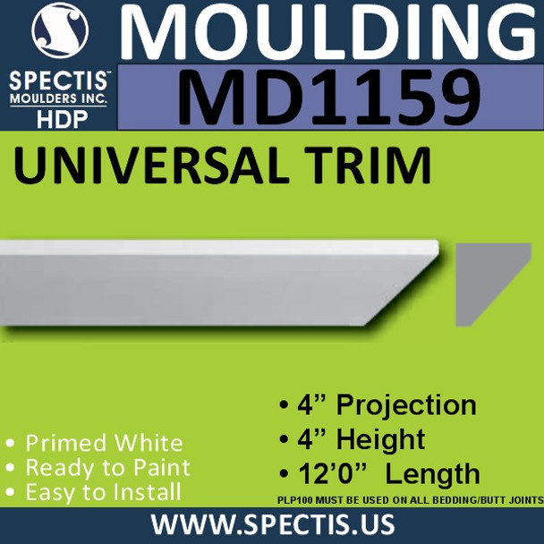 MD1159 Spectis Crown Molding Trim 4"P x 4"H x 144"L