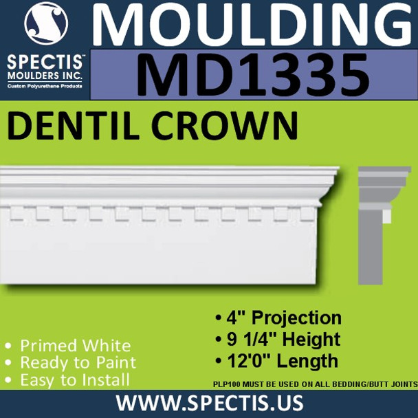 MD1335 Spectis Molding Head Trim 4"P x 9 1/4"H x 144"L