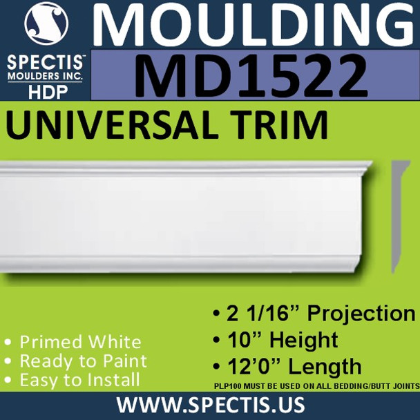 MD1522 Spectis Molding Base Trim 2 1/16"P x 10"H x 144"L