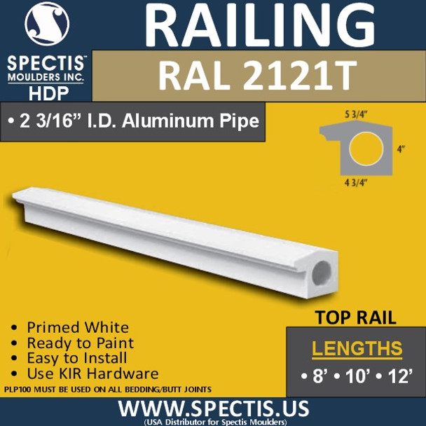 RAL2121T 3 3/4" Wide Smooth Finish Top Hand Rail 8'-10'-12'