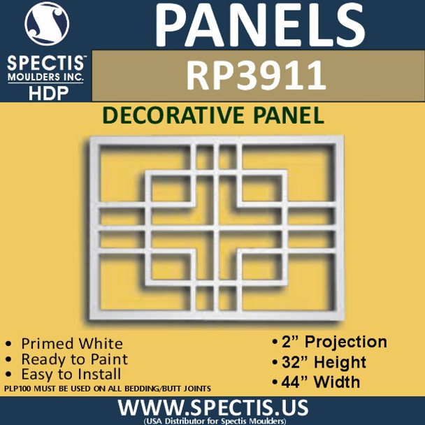 RP3911 Decorative Grill Panel 2"P X 32"H X 44"W