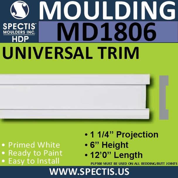 MD1806 Universal Molding Trim decorative spectis urethane