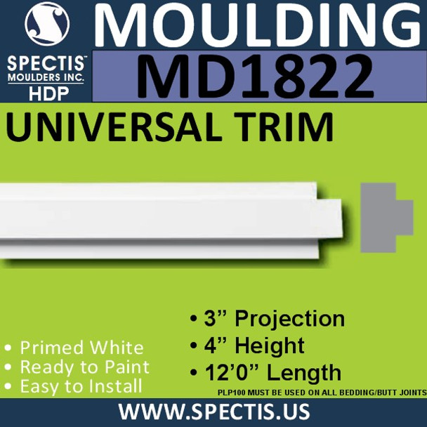 MD1822 Universal Molding Trim decorative spectis urethane