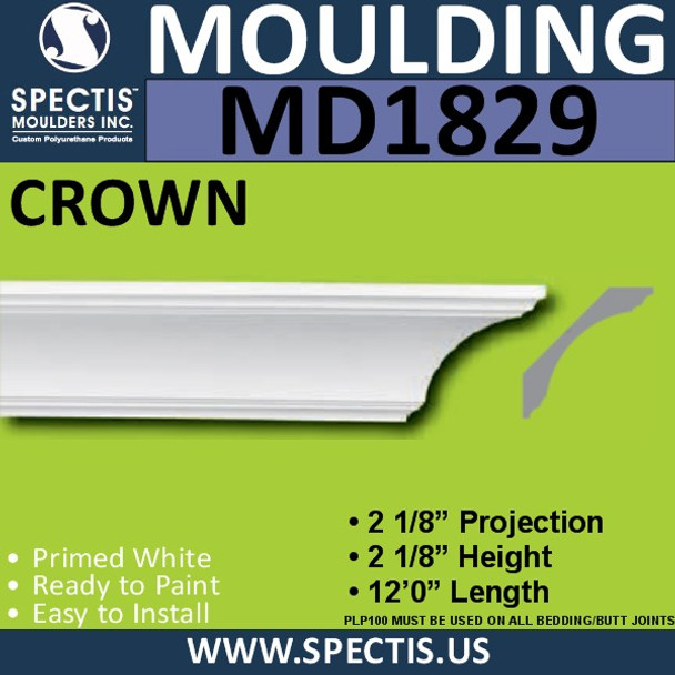 MD1829 Crown Molding Trim decorative spectis urethane