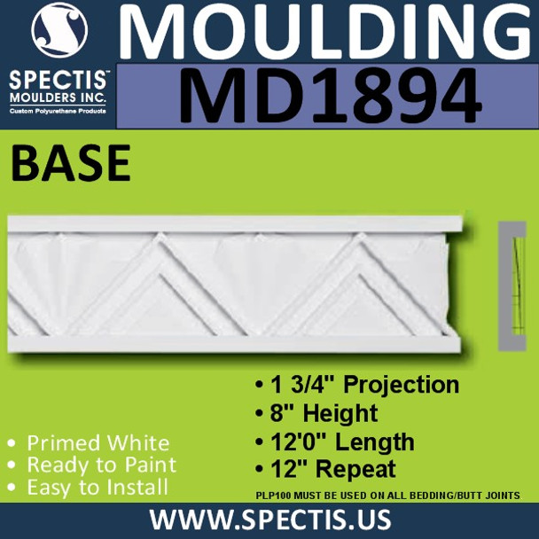 MD1894 Base Trim Decorative Molding spectis urethane