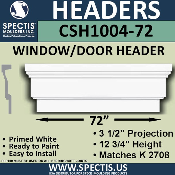 CSH1004-72 Crosshead for Window/Door 3.25"P x 12.75"H x 72"W