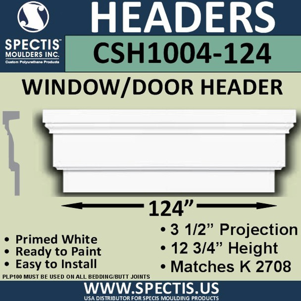 CSH1004-124 Crosshead for Window/Door 3.25"P x 12.75"H x 124"W