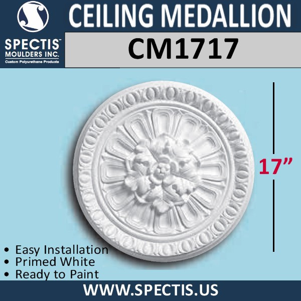 CM1717 Decorative Ceiling Medallion 17" Round