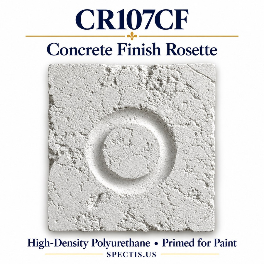 CR107CF Concrete Finish Rosette — HDP urethane