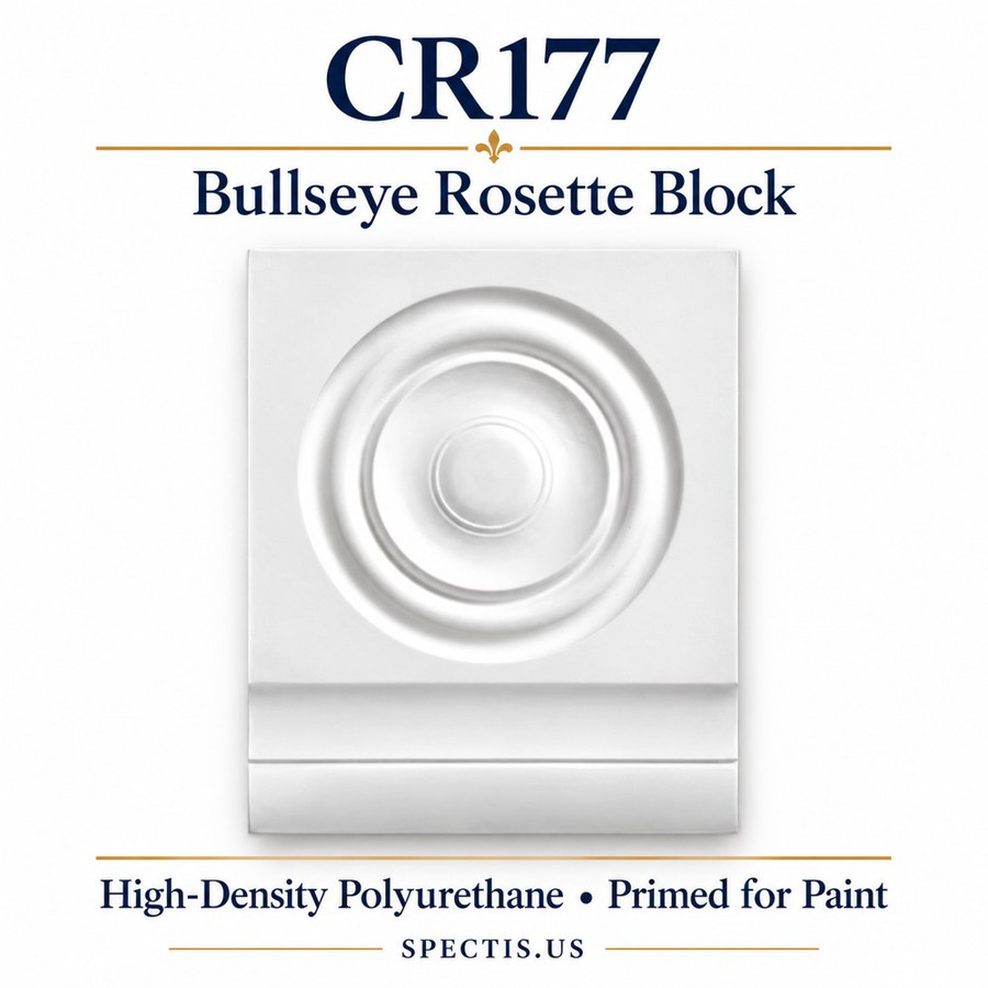 CR177 Bullseye Rosette Block — HDP urethane