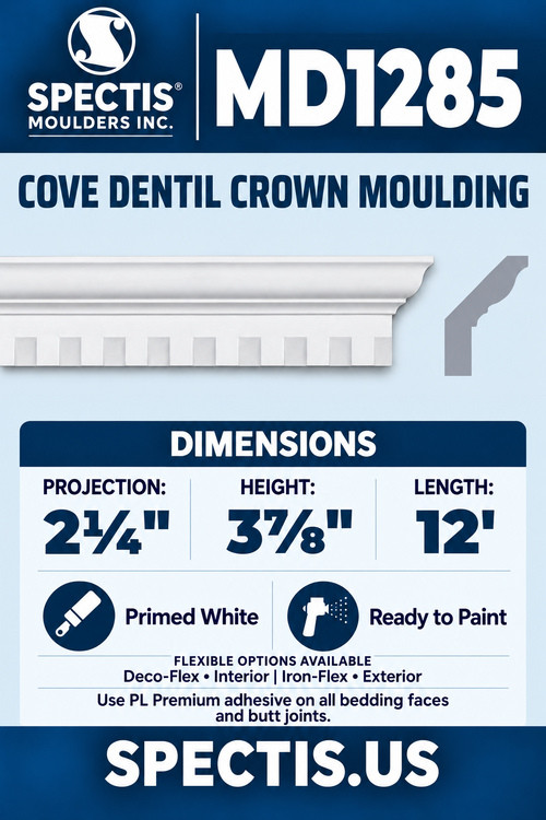 MD1285 moulding and matching side profile