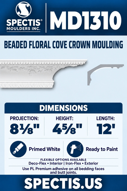 MD1310 blue product card with side profile