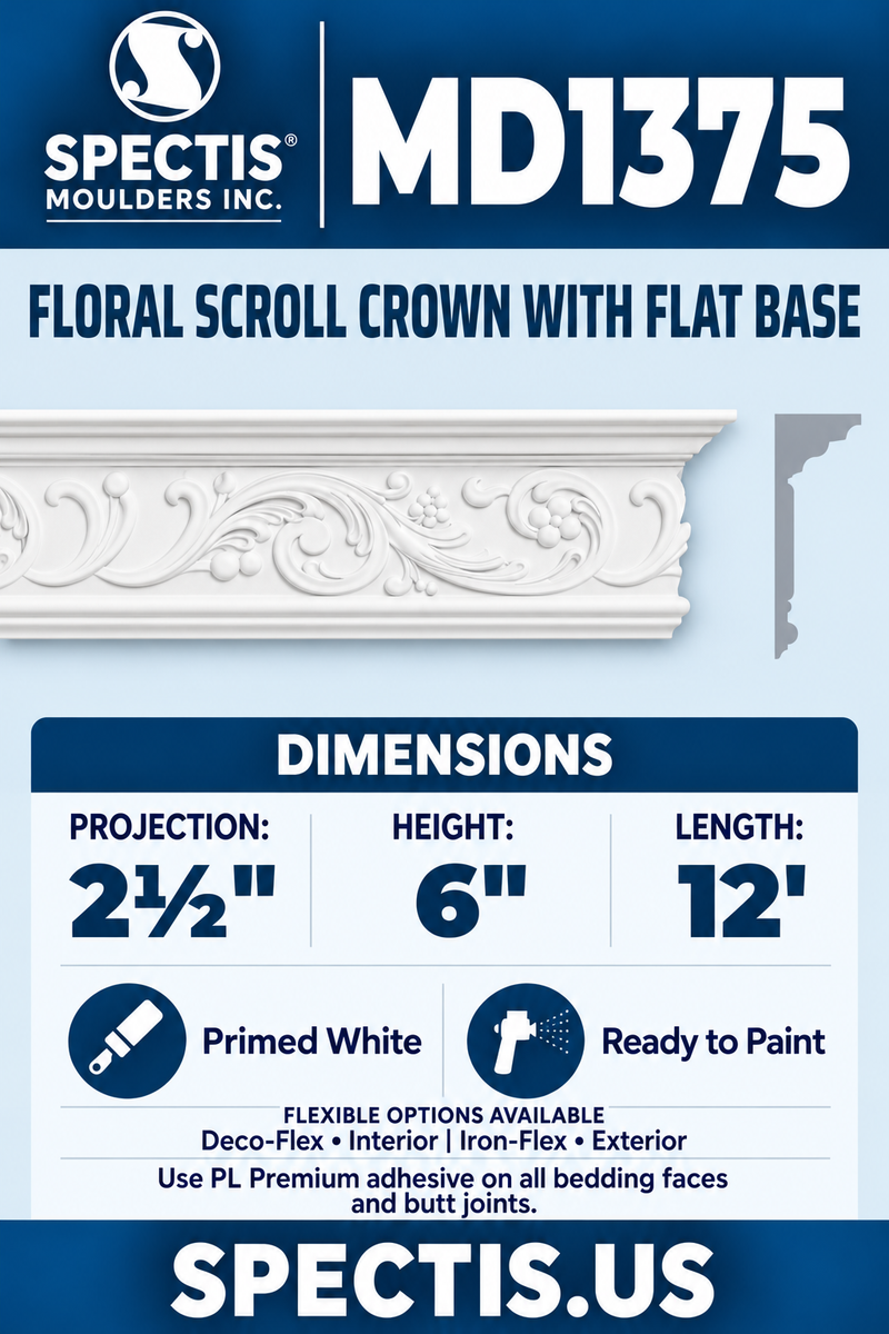 MD1375 corrected moulding product card