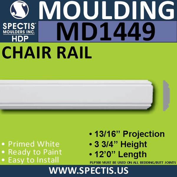 MD1449 Spectis Plant On Trim 13/16"P x 3 3/4"H x 144"L