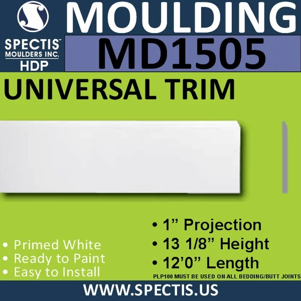 MD1505 Spectis Molding Base Trim 1"P x 13 1/8"H x 144"L