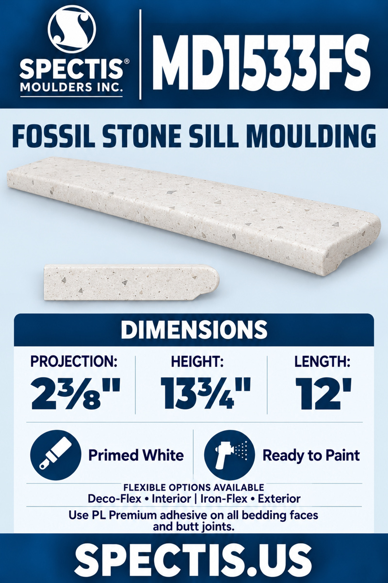 MD1533FS corrected moulding card with matching profile